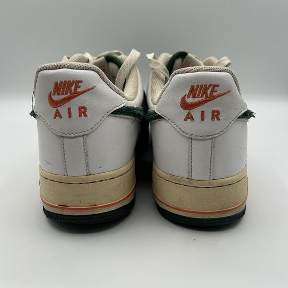 Nike Air Force 1 Low Men’s Size 10 Irish Miami Varsity Green Orange 488298-305 - Picture 5 of 16